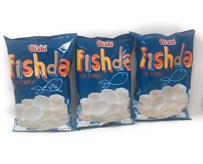 Oishi Chips (Fishda Fish Kropeck, 3 Pack)