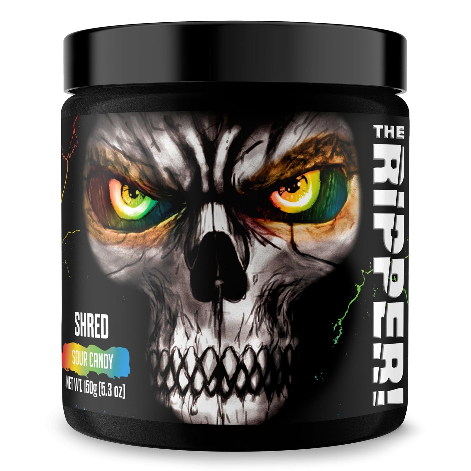 JNX SPORTS The Ripper! Shredding Thermogenic Fat Burner - Sour Candy 30 Servings Advanced Fast Acting Stim Thermogenesis, Appetite Suppressant for Men Women