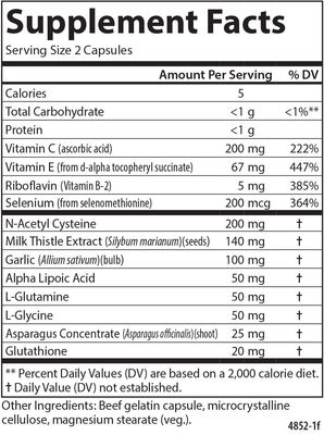 Carlson - Glutathione Booster, Alpha Lipoic Acid, Immune Support Optimal Wellness, Antioxidant, 180 Capsules