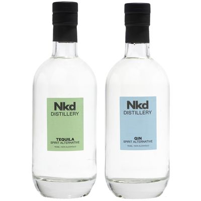 Nkd Distillery 2 Pack Tequila and Gin Alternative Premium Non-Alcoholic Spirit - Zero Alcohol