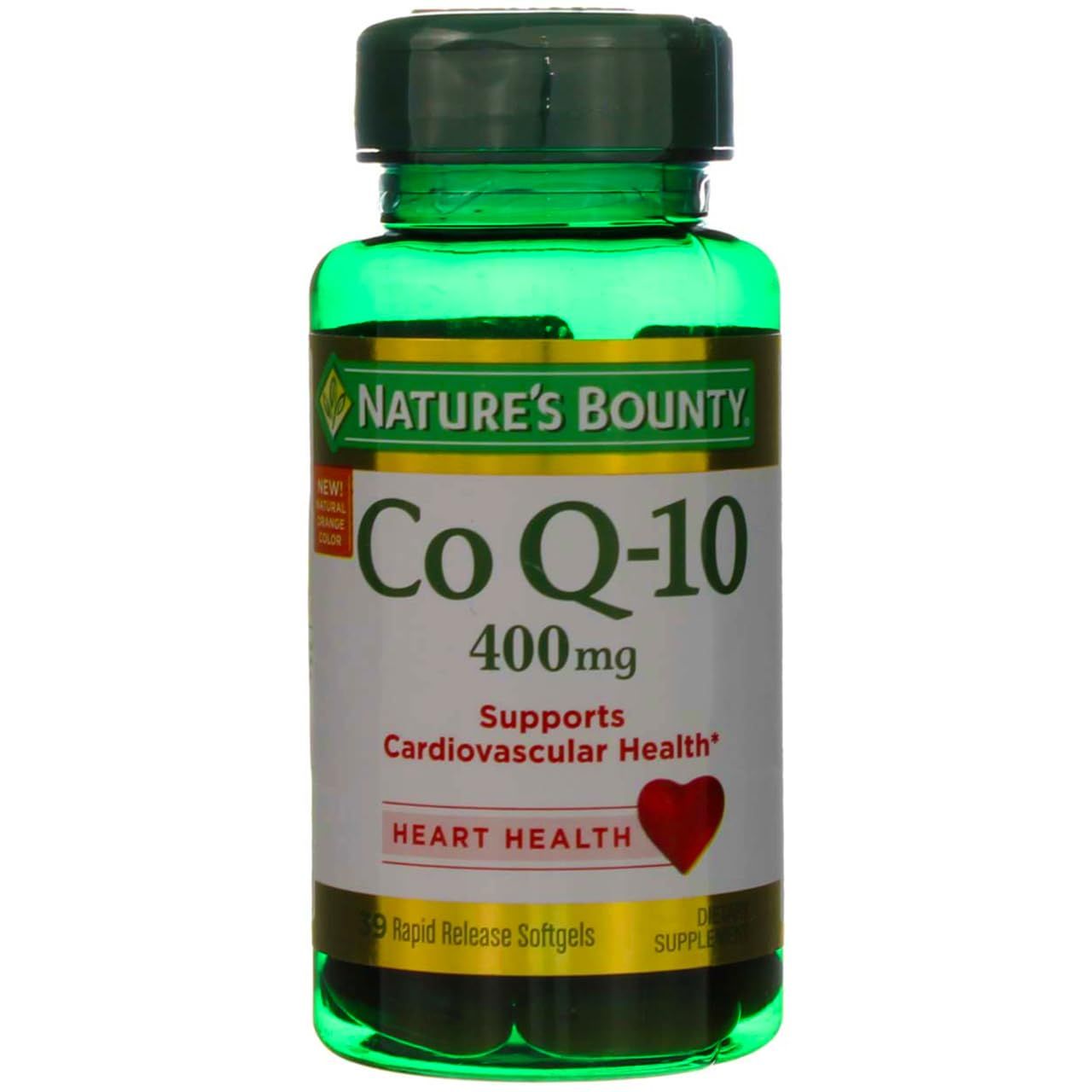 Nature&#39;s Bounty Cardio Q10, Co Q-10 400 mg Softgels 39 ea (Pack of 2)