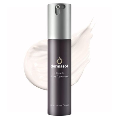 Dermasof Ultimate Facial Moisturizing Lotion,Active Peptides and Vitamin C,Smooth Wrinkles,Brightening and Anti Aging,Hybrid Antioxidant Formula that Soothes Redness,Repairs Barrier;1.69 FL OZ