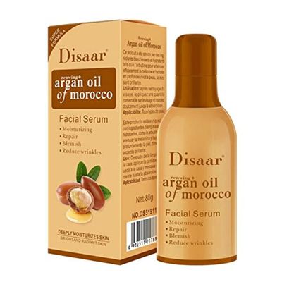 DISAAR BEAUTY Face Serum Argan Oil Of Marocco Repair Moisturizing Blemish Anti Wrinkles Facial Skin Care Renwing Super Formula 80g