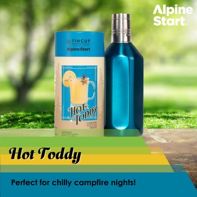 Alpine Start Campfire Cocktail Mixers - Bitters and Individual Powder Mix for Bourbon Spirits, Mocktails and Non Alcoholic Whiskey Drinks - Lemon Ginger Cinnamon Flavor (2.12 OZ)5 Packets (Hot Toddy)