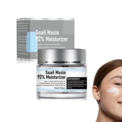 Snail Mucin 92 Moisturizer Daily Face Gel Cream, Hydrating Repair Face Gel Cream, Advanced Snail 92 All In One Cream for Dry Sensitive Skin, All Skin Types 50g 1.76oz