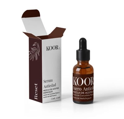 KOOR RESET - Anti-Aging Serum with Immortelle Pumpkin Lightweight Hydrating Formula for a Smooth, Youthful Complexion 10ml
