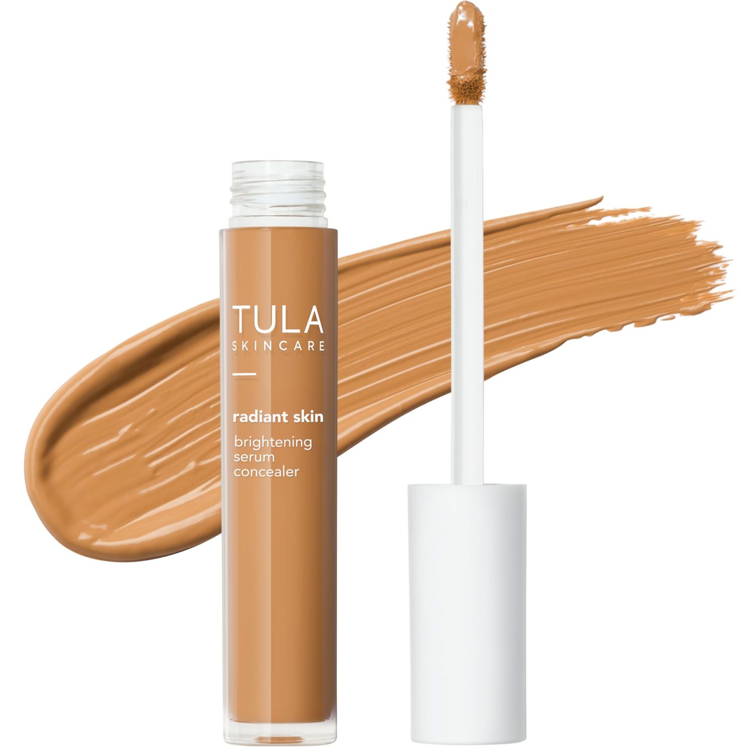 TULA Skin Care Radiant Skin Brightening Serum Concealer - Conceals Dark Circles Discoloration, Longwearing Crease-Resistant, Brightens the Appearance of Skin Over Time, Shade 140, 0.18 fl oz.