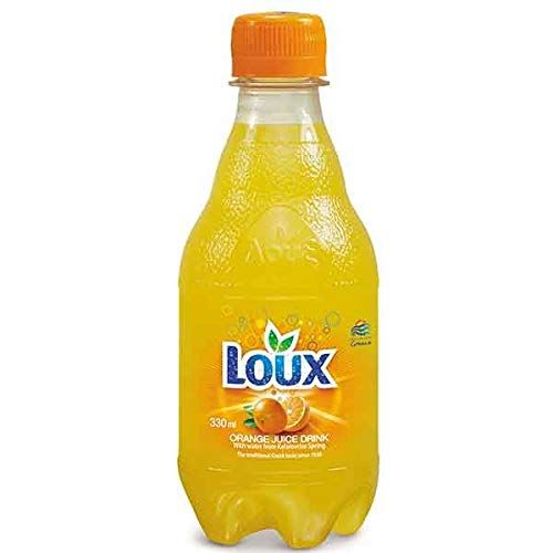 Loux Greek Soft Drink Orange Pack of 12 330ml