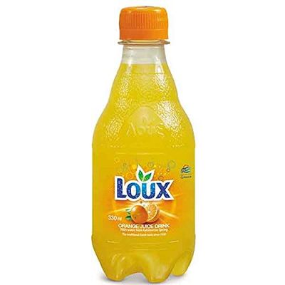 Loux Greek Soft Drink Orange Pack of 12 330ml