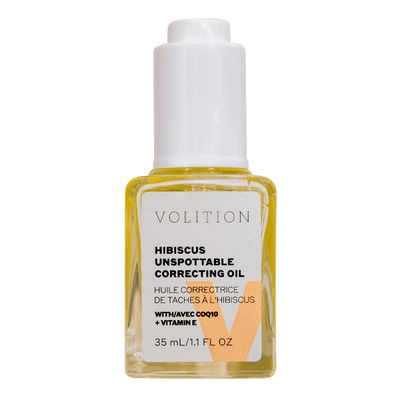 Volition Beauty Hibiscus Unspottable Correcting Oil with CoQ10 Vitamin E 35ml1.1oz - Minimizes Look of Dark Spots, Soothes, Brightens