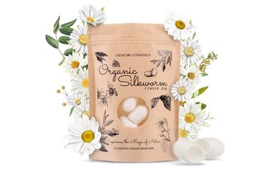 Memoir Organic Silkworm Finger Rub - Facial Cleanser, Blackhead Acne Scar Removal, Anti-Aging, Wrinkle Removal Beauty Scrub. Use daily to achieve Healthy Glowing Skin