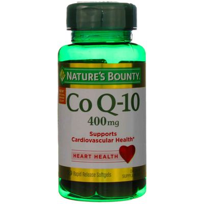 Nature&#39;s Bounty Cardio Q10, Co Q-10 400 mg Softgels 39 ea (Pack of 2)