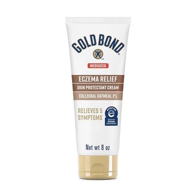 Gold Bond Medicated Eczema Relief Skin Protectant Cream, 8 oz., With 2 Colloidal Oatmeal