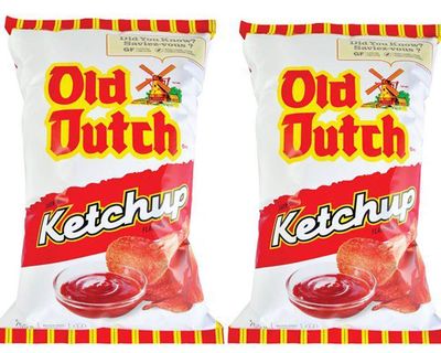 Canadian Old Dutch Potato Chips, Ketchup, Large Family size - 2-Pack