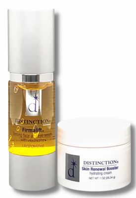 Distinction Firmalift and Renewal Booster - Anti Aging Serum Lotion Cream and Moisturizer Helps Reduce the Appearance of Fine Lines and Wrinkles, Soothes