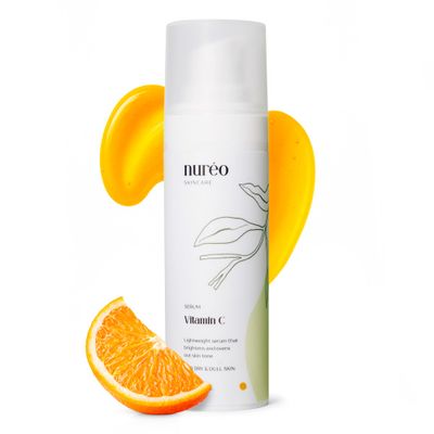Nureo Vitamin C Serum - Brightening Firming, 30ml - L-Ascorbic Acid, Ferulic Acid, Sea Buckthorn Oil, Hyaluronic Acid Serum - Anti-Aging Deep Hydration