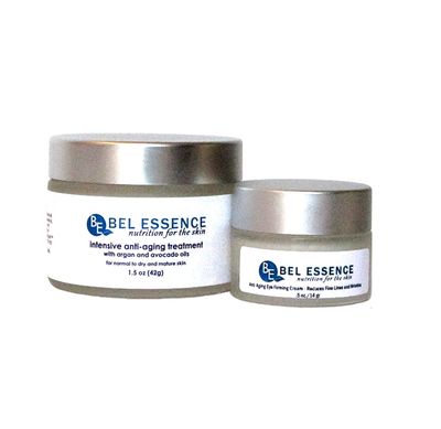 Bel Essence Anti-Aging Face Moisturizer and Anti-Wrinkle Eye Cream - Natural Aging Skin Care Set for Normal to Dry Skin - Hydrating Face Cream to Soothe, Firm Skin, Reduce Fine Lines -1.5 Oz.5 Oz