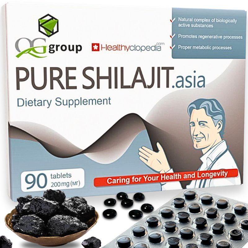 Natural Pure Shilajit Tablets Analog Raw Resin Mumiyo Dry Drops 90 Tablets - 200mg 100 Himalayan Supplement with 85 Trace Minerals for Energy Metabolism, Immune Support - Ideal for Men Women