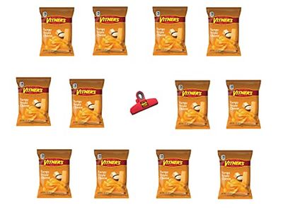 Munchie Box VITNER&#39;S Original Tangy Triple Cheese Potato Chips A Chicago Favorite 1.0 oz Bags (Pack of ( 12 ) 1.0 Oz Bags)