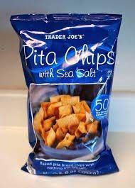 Trader Joe's Pita Chips With Sea Salt ( pack of 1)