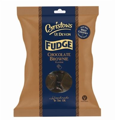 Bristows Chocolate Brownie Fudge Candy Bar Delicious Smooth Creamy Taste Individually Wrapped for Freshness Flavor Handmade in the UK 5.29 Oz150g (Pack of 1)