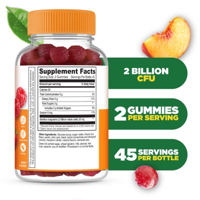 Lifeable Probiotics Gummies 2 Billion CFU Great Tasting Probiotic Gummies for Women Probiotic Gummy for Gut Health and Immune Support Probiotics for Women and Men 90 Gummies