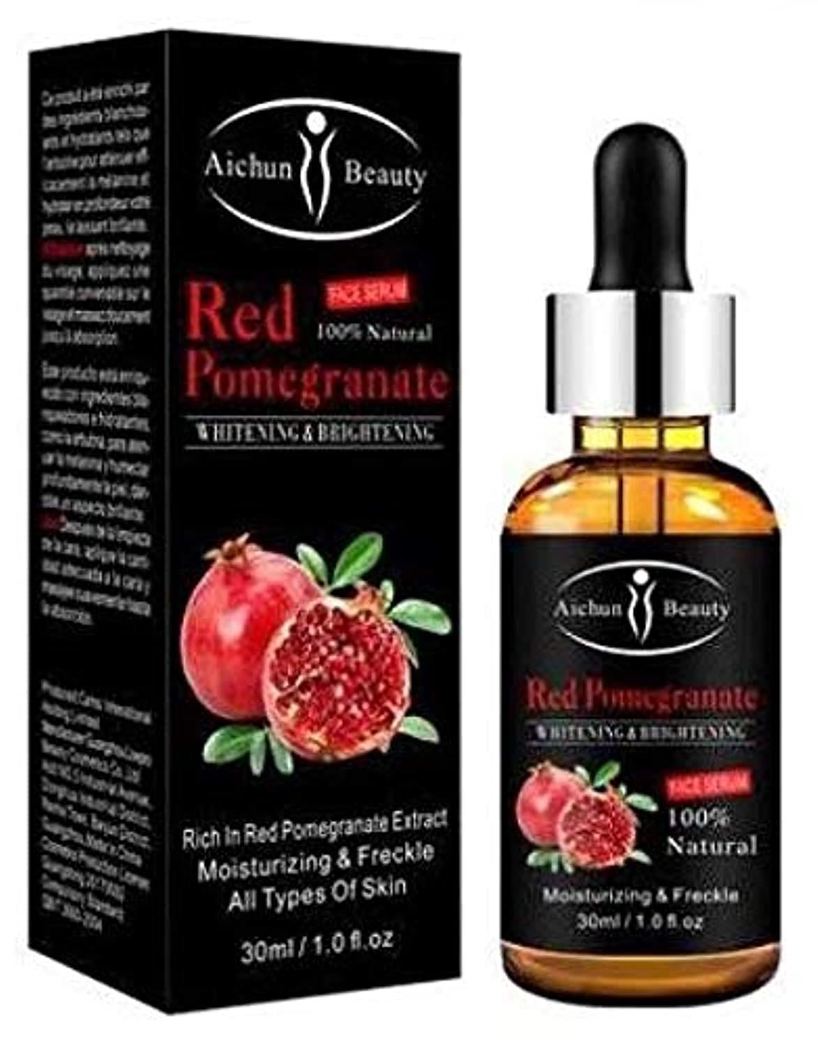 AICHUN BEAUTY Serum 100 Natural Face Lifting Smoothing Oil Control Acne Perfecting Primer (RED POMEGRANATE)