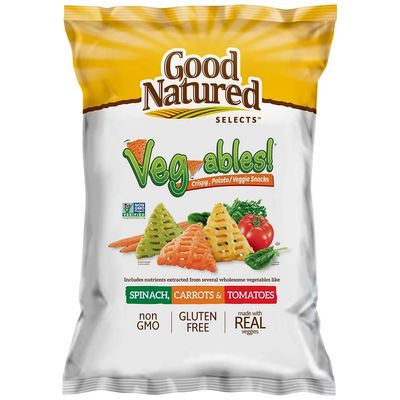 Good Natured Selects Veg-Ables! Crispy PotatoVeggie Snacks, Sharing Size Bags (3-Pack)
