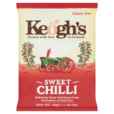 Keogh&#39;s Sweet Chilli Potato Crisps, 45G (1.58oz), Pack of 3