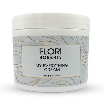Flori Roberts My Everything Cr me, Moisturizer for Face, Eyes and Throat, Anti-Wrinkle and Skin Firming, Facial Cream, 4oz