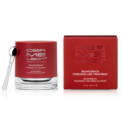 Dermelect Bounceback Forehead Line Treatment- With Anti-Aging Peptides to Smooth, Blur and Target Fine Lines Wrinkles, 11 Lines, Frown Lines, Expression Lines, Facial Creases 1 oz