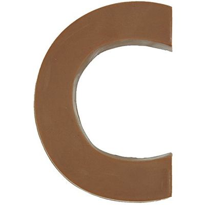 Philadelphia Candies Solid Milk Chocolate Alphabet Letter C, 1.75 Ounce Novelty Gift