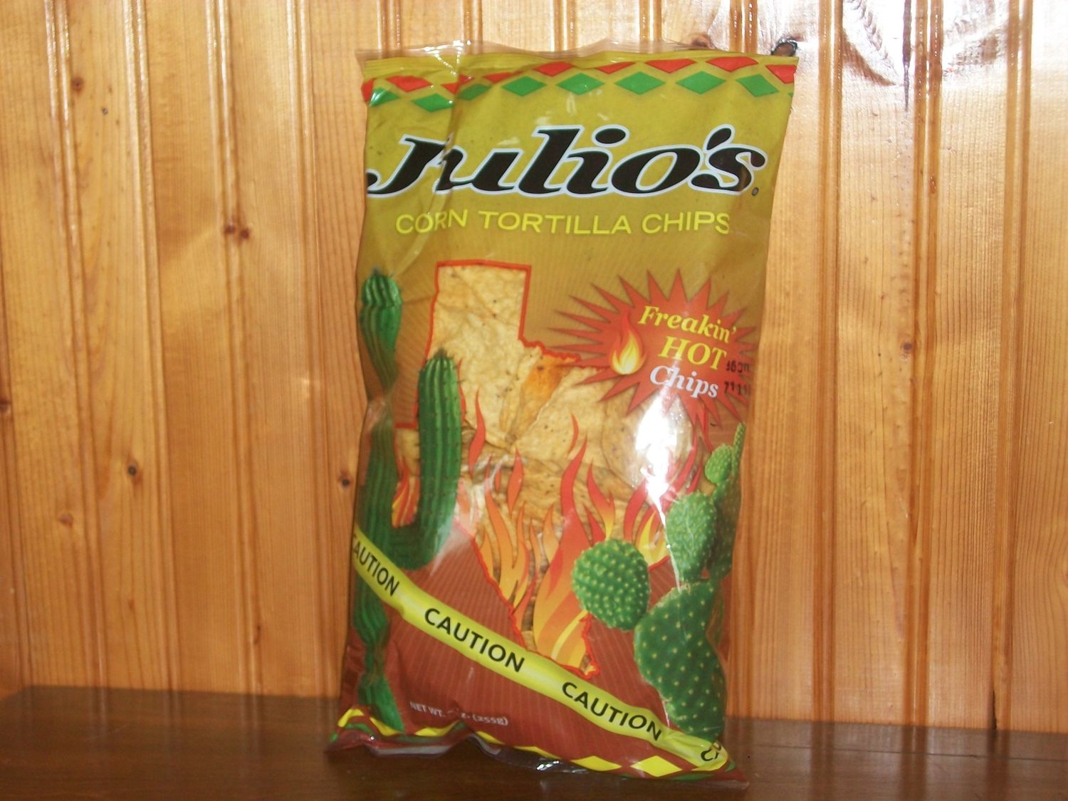 Julio&#39;s Freakin Hot Seasoned Corn Tortilla Chips - 9 oz (Pack of 3) Habanero