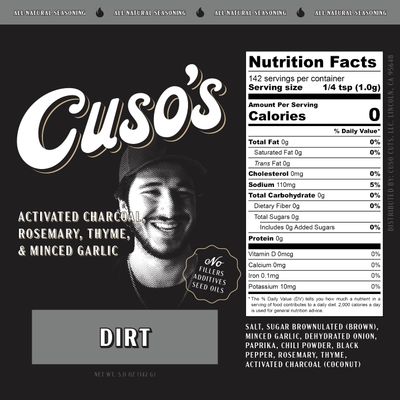 Cuso s Dirt BBQ Seasoning - Dirt Rub - Bold Steak Brisket Seasoning for Smoking - Dry Rub for Meat - Steak Seasonings, Beef Rubs for Smoking BBQ