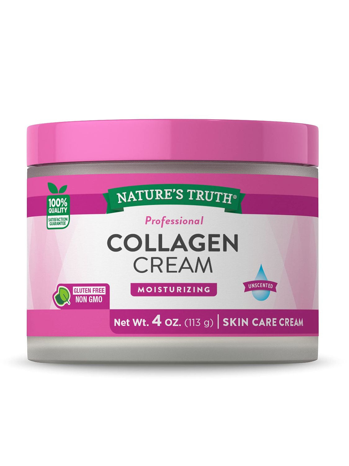 Nature&#39;s Truth Collagen Cream 4 oz Professional Strength Paraben SLS Free, Gluten Free For Face and Body