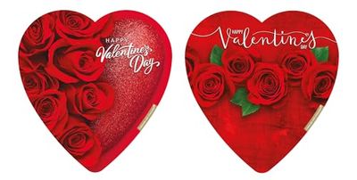 Valentine&#39;s Day Heart Boxes with Chocolates - Pack of 2 Hearts - Smiling Sweets - Delicious Treats for the Whole Family - Perfect for Giving that Special Someone