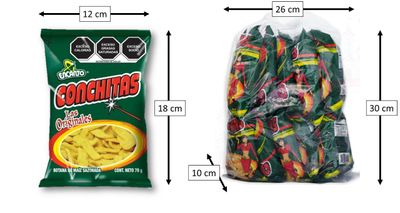 Encanto Conchitas flavored corn chips, 2.6 ounce (Pack of 50)