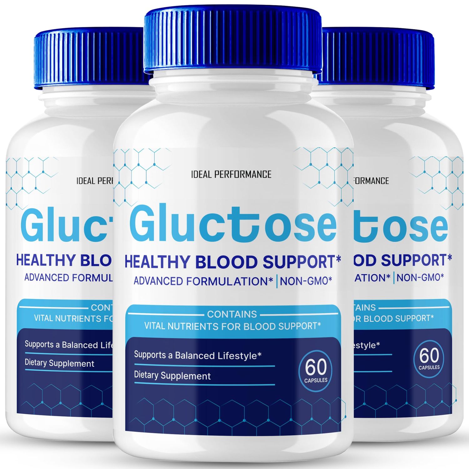 Gluctose Pills Advanced Blood Support Formula Supplement, Gluc Tose Blood Capsules - Maximum Strength, Gluctose Aid All Natural Formula Pills, Gluctose Capsules Blood Support Reviews (3 Pack)
