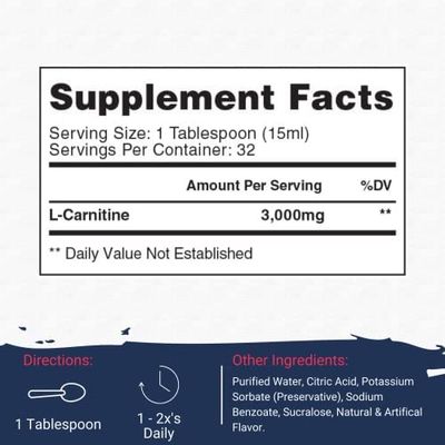 Gaspari Nutrition Liquid L-Carnitine 3000, Stimulant Free, Increased Metabolism, Enhanced Energy, Non GMO, Gluten Free, BPA Free (32 Servings, Sour Watermelon)