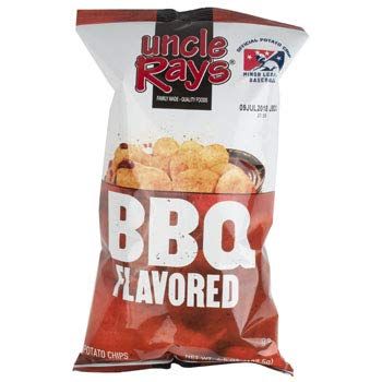 Potato Chips BBQ 4.5 oz Uncle Ray&#39;s, Case of 10