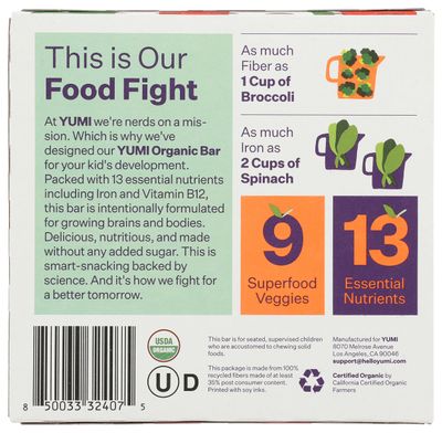 Yumi Bar Bluberry Purple Carrot 3.7 OZ