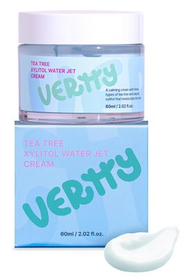 vertty Tea Tree XYLITOL Hydrating Facial Cream Cooling, Redness Relief, Moisturizing Water Cream Non-Comedogenic Moisturizer for Face Long-lasting Hydration Teens Kids Skin Care (2oz)