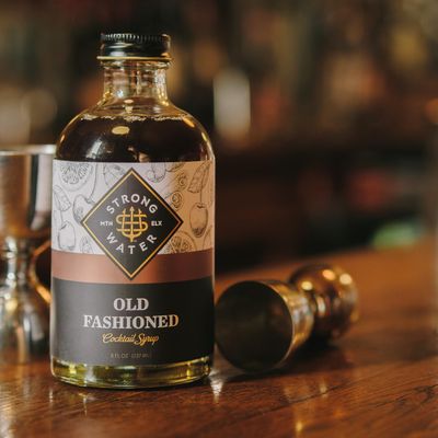 Strongwater Old Fashioned Mix - Makes 64 Cocktails - Handcrafted Old Fashioned Syrup with Bitters, Orange, Cherry, Organic Demerara Sugar - Craft Cocktail Mixer, Just Mix with Bourbon,Whiskey - 2 Pack