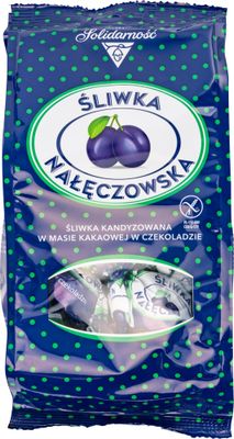 Solidarnosc, Candied Plums in Cocoa Cream Covered in Chocolate, Sliwka Naleczowska, 350g12.34oz