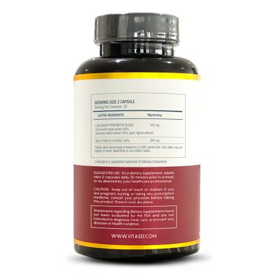 VITASEI Liver Cleanse Detox Repair, Liver Complex WMilk Thistle Extract, Garcinia, Curcumin C3, Support Herbal Supplement, Detox Formula for Women Men, 60 Capsule (Pack of 3)