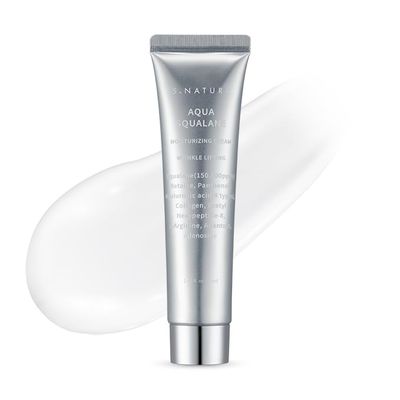 S.NATURE AQUA SQUALANE MOISTURIZING CREAM Face Moisturizer for Dry and Sensitive Skin, Long-lasting Hydration, Pore Care Cream, Korean Skin Care (2.03 Fl Oz, 60ml)