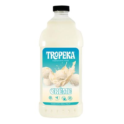 Tropeka Tropical Cr me Frozen Drink Mix - All-Natural, Real Fruit Florida Cane Sugar, Gluten-Free and Perfect for Cocktails, Smoothies, Slushies, Non-Alcoholic Drinks