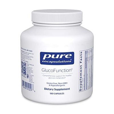 Pure Encapsulations GlucoFunction Comprehensive Support for Healthy Carbohydrate Metabolism 180 Capsules