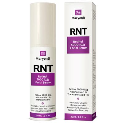 Anti-Aging Serum with Retinol 5000IU, Niacinamide, Tranexamic Acid - Skin Firming Tone Enhancing, 1Fl Oz