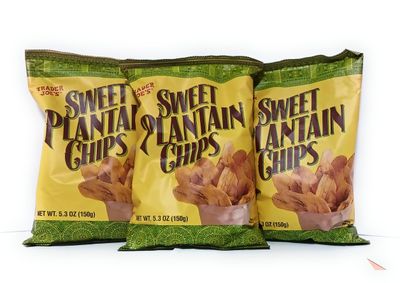 Trader Joe&#39;s Sweet Plantain Chips, 5.3 oz, Pack of 3